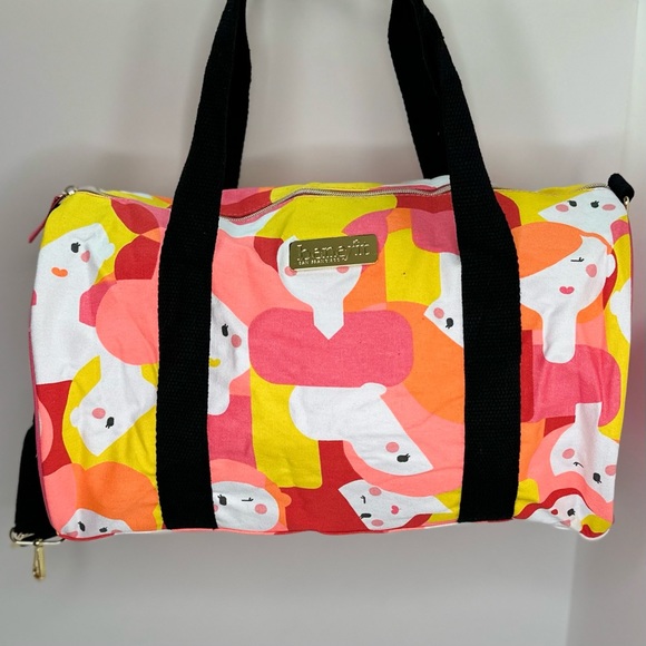 Benefit "Faces” Large Weekend Duffle Tote Limited Edition Travel Bag - Picture 12 of 13